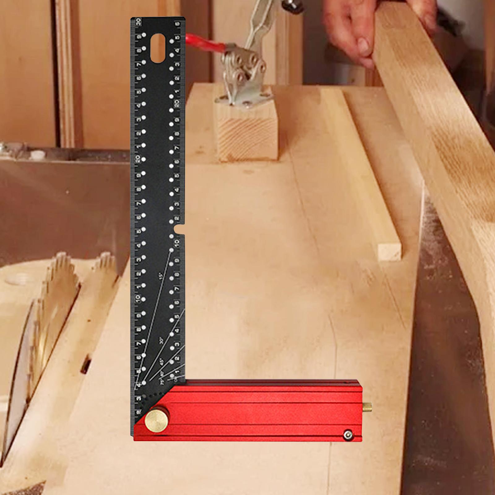 Home Improvement Mark - フレーミングスクエア精密L型定規、大工用スクエア、DIYホームリフォームプロジェクト用レイアウトツール、大工、木工用