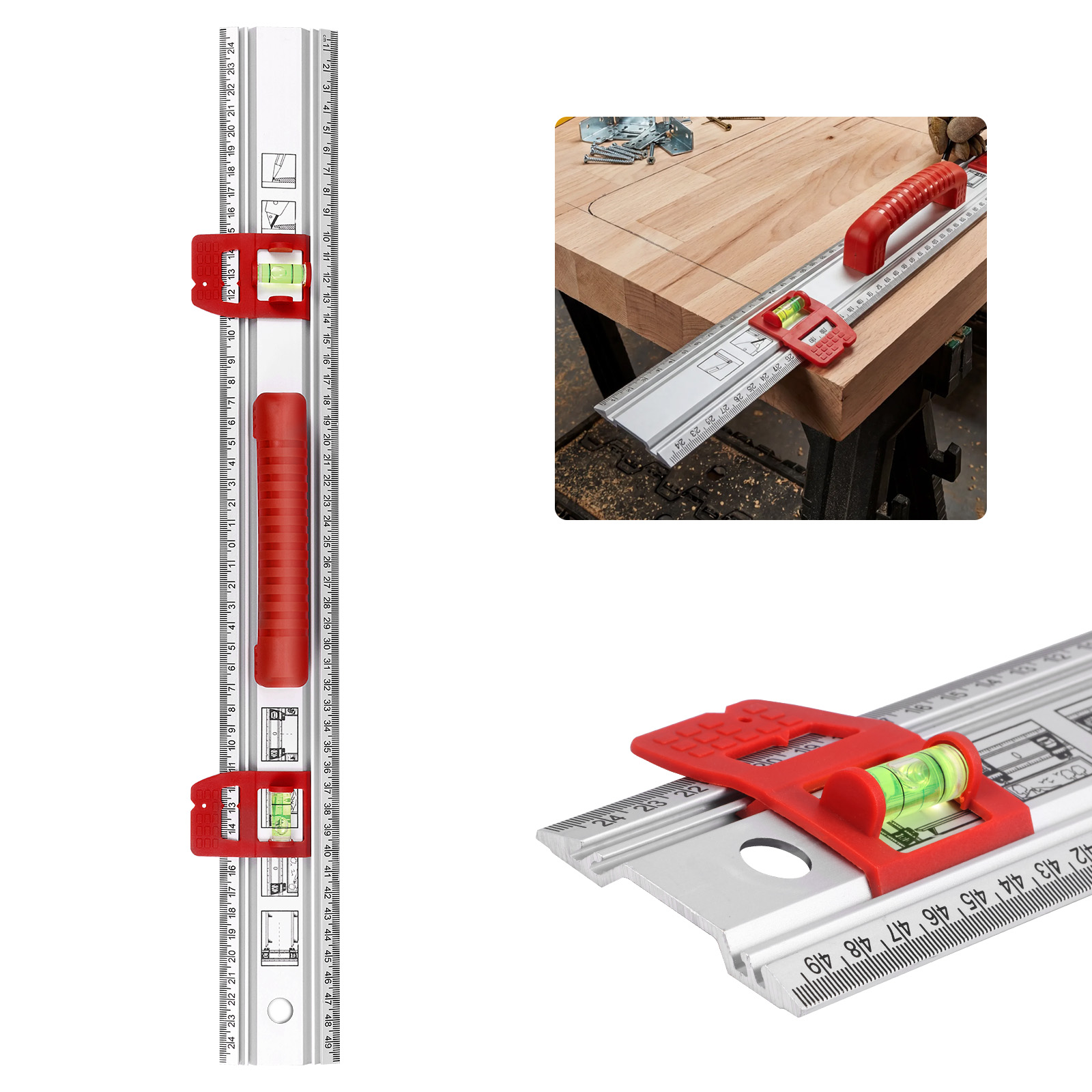 アルミ製レベル定規 スライディングガイド マーキングレイアウ - Home Improvement Mark のレビューと価格